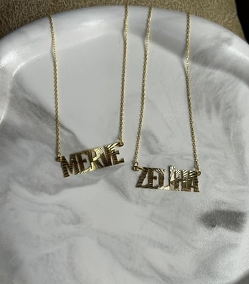 Kişiye Özel Trend İsimli Parlak Kolye - 925 Ayar Gümüş