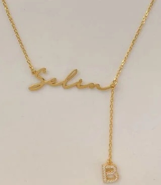 Kişiye Özel Ek Harfli Kolye - 925 Ayar Gümüş